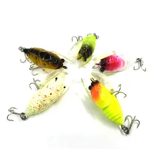5cm 6.5g ABS plastic hard lure insects baits cicadas false bait fishing lures