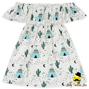 Los niños del vestido del bebé del verano <span class=keywords><strong>Boutique</strong></span> de seda Floral niñas vestidos de hombro vestidos - Product Image 5