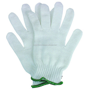 Gants de sécurité en coton blanc naturel - Product Image 1