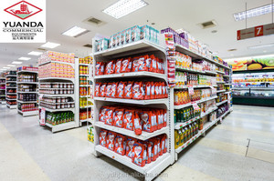 Étagère de supermarché d'occasion, double face, en métal, nouvelle collection 2019 - Product Image 6