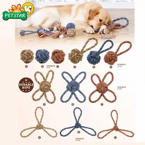 Tianyuan Wholesale Durable Interactive Pet Products Dog Rope Toy Set Chew Dog Rope Toy