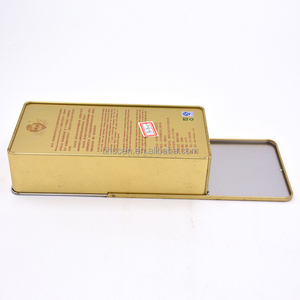 Caja de hojalata <span class=keywords><strong>rectangular</strong></span> para productos de salud, tapa deslizante grande - Product Image 5