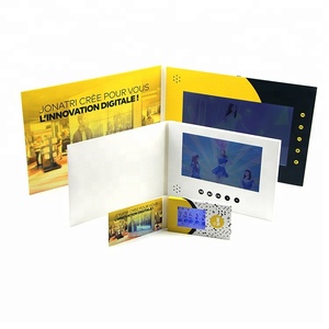 Brochure vidéo numérique LCD 7 pouces, élégante <span class=keywords><strong>carte</strong></span> de vœux professionnelle avec thème de mariage pour un ensemble de <span class=keywords><strong>cadeaux</strong></span> promotionnels - Product Image 3