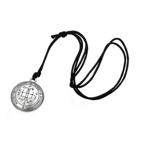 GX008 Huilin Jewelry Sigil of the Arcángel <span class=keywords><strong>GABRIEL</strong></span> amuleto collar de cuerda negra - Product Image 4