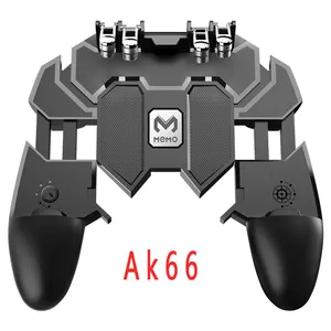 100% original AK66 Six Finger All-in-One forPUBG Mobile Game Controller Free Fire Key Button Joystick Gamepad L1 R1 PUBG Trigger