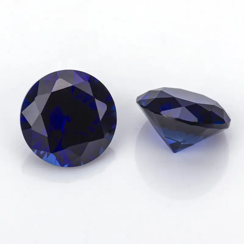 Starsgem dark blue gemstone blue sapphire corundum stone heat resistance blue sapphire gemstone