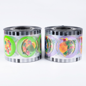 Custom easy peel off modello di frutta bevanda di plastica di <span class=keywords><strong>imballaggio</strong></span> di tenuta <span class=keywords><strong>pellicola</strong></span> latte tazza di tè <span class=keywords><strong>pellicola</strong></span> - Product Image 2
