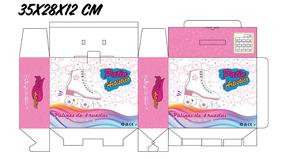 New Hot Bán Cổ Điển Quad <span class=keywords><strong>Roller</strong></span> Skate Nhỏ Trung Kích Thước Lớn Màu Hồng Trắng - Product Image 3