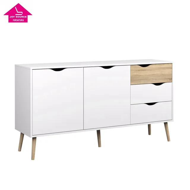 2023 Big Lots Antique White Modern MDF Wooden Bedroom Sideboard Furniture console table cupboard