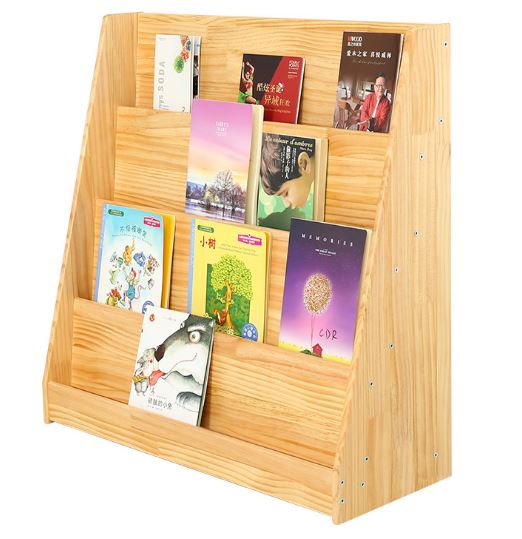 Школьная детская деревянная мебель Монтессори, набор полки и книжных шкафов