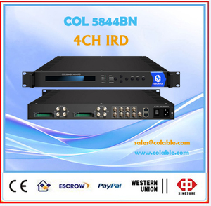 4 Canales Receptor Decodificador <span class=keywords><strong>DVB</strong></span>-C sobre <span class=keywords><strong>IP</strong></span> con 4 Cámaras/CI COL5844BN - Product Image 1