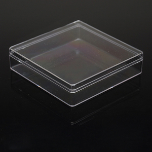 Boîtes en plastique transparentes carrées, boîte <span class=keywords><strong>de</strong></span> <span class=keywords><strong>rangement</strong></span> universelle, transparente - Product Image 3