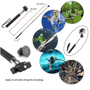 Macchina Fotografica di Azione della fabbrica Kit di Accessori 50 in 1 per Gopros <span class=keywords><strong>Go</strong></span> <span class=keywords><strong>Pro</strong></span> HD Heros 7 6 5 4 3 3 + 2 SJ5000 - Product Image 5