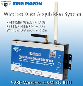 Télécommande unité rtu remote terminal unité est industriel d'automatisation Sans Fil GSM 3G RTU roi pigeon S280