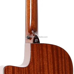 China 41 Zoll Cutaway Akustik gitarre mit Massivholz Akzeptieren Sie benutzer definierte Logo
