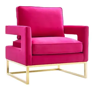 Mới Hiện Đại Cổ Điển Mạ Vàng Thư Giãn Ghế Bành Accent Ghế Sofa Đơn, Ghế Thư Giãn