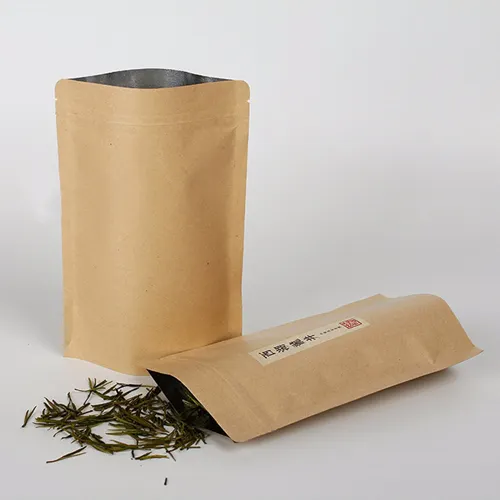Semicow — sachet alimentaire en papier Kraft, emballage personnalisable avec fermeture éclair, 1 pièce, papier Kraft/vmpt/cppp