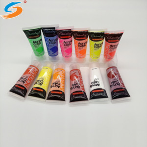 Ensemble de <span class=keywords><strong>peinture</strong></span> <span class=keywords><strong>acrylique</strong></span> à base d'eau de haute qualité - 12 couleurs pour les enfants pour dessiner - Product Image 1