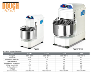 Hot Sale 20Kg Dough Stand <strong>Mixer</strong>, Spiral <strong>Mixer</strong>, <strong>Flour</strong> <strong>Mixer</strong> <strong>Machine</strong> Price(CD50) - Product Image 2