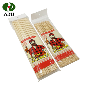 Round And Flat High Quality Chinese Bamboo Grill Stick Wholesale - Product Image 6