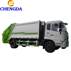 DongFeng 4 × 2ライトトラックTrashコンパクタTruck Garbage Truck