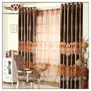 lace fabric market in dubai ,sheer fabrics for curtains, embroidere Style temporary curtains
