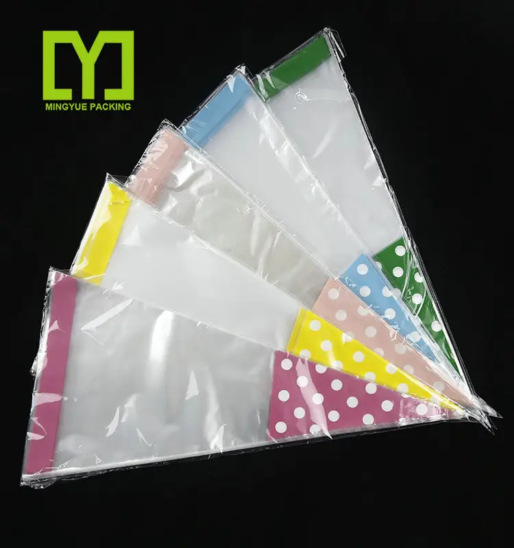 Cone Shaped Cellophane Candy Bags Clear Plastic Party Birthday Christmas Treat