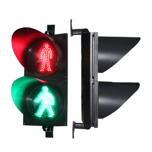 Feu de circulation piétonnier à LED de 300 mm avec <span class=keywords><strong>bouton</strong></span> poussoir piétonnier sans fil - Product Image 1