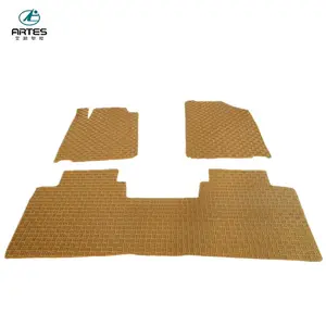 full set custom universal plastic 3 pieces non-toxic car floor mat roll material