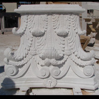 Sculpture en pierre de marbre pour poteau de balustrade, utilisée dans la construction