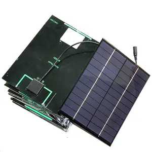 5.2W 12V Solar Cell Polycrystalline Solar Panel + 5521DC Solar Module DIY mini panel Solar Charger 210*165MM