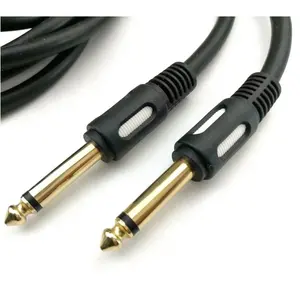 6.35 mm Mono Jack to Jack 1/4" Plug Audio Guitar Amp Keyboard Cable Lead