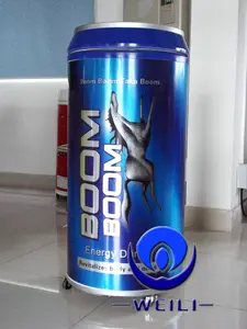 50L Ce Goedgekeurd Boom Boom Energy Drink Glazen Deur Drank Display Ice Cooler Aangepaste Sticker