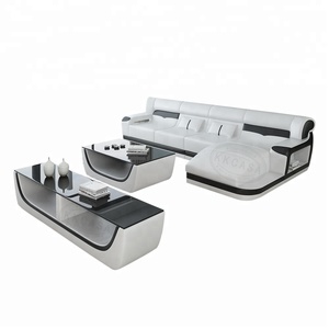 Set di mobili di Lusso <span class=keywords><strong>casa</strong></span> in salotto divani Piccolo a forma di L divano in pelle Mobili di Vendita <span class=keywords><strong>del</strong></span> Mercato - Product Image 5