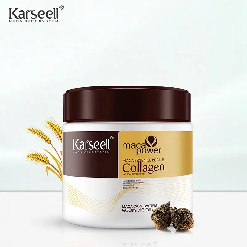 Karseell Argan yağı kollajen Bio Protein Keratin doğal bitkisel saç bakım kremi