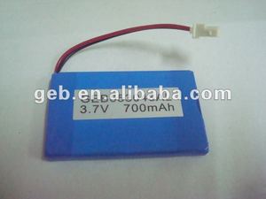 şarjlı geb053048 <span class=keywords><strong>3</strong></span>.7V lityum polimer lipo pil 700 mah - Product Image 1
