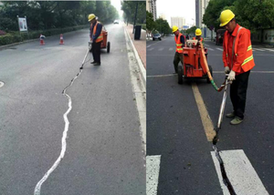 Machine d'étanchéité des fissures des routes en asphalte avec chaudière à fusion à chaud de 100 L (JHG-100) - Product Image 6