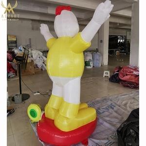 Serin şişme tavuk çizgi film karakteri kızarmış tavuk dükkanı fikirler led aydınlatma ile - Product Image 4