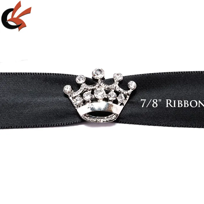 Wholesale Small Rhinestone Crown Pin Buckles for Wedding Invitations for Belts Shoes Garments Bags