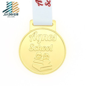 Soporte personalizado medalla de oro aleación de zinc medalla insignia para los niños de la escuela - Product Image 1