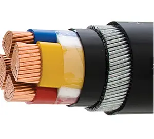 สายทองแดงปลอดออกซิเจนใต้ดินขนาดสายเคเบิลหุ้มเกราะ Ywy Yfy Cable 4c 16มม. 25มม. สายไฟทองแดง