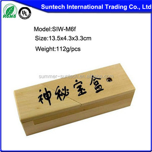 Mini <span class=keywords><strong>Scatola</strong></span> Magica Cinese <span class=keywords><strong>in</strong></span> <span class=keywords><strong>Legno</strong></span> con 2 Cassetti Segreti, Prodotto per Trucchi - Product Image 5