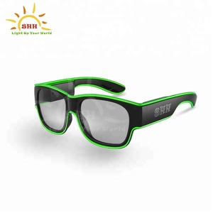 Haute Qualité <span class=keywords><strong>EL</strong></span> Fil Lumière USB Lunettes Nouvelle Tendance À La Mode lunettes de Soleil Pour Le Parti et Événements - Product Image 5