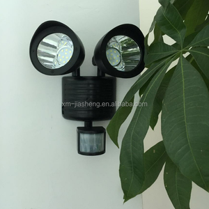 Impermeabile all'aperto 22 Led regolabile sensore di movimento a doppia testa solare alimentato a parete faretto per il giardino del paesaggio del cortile - Product Image 6