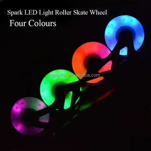 Benutzerdefinierte Hohe Qualität Inline Skate Led-licht Rad Mit Funken Mehrere Größe Rollerblade Rad Rollschuh Rad