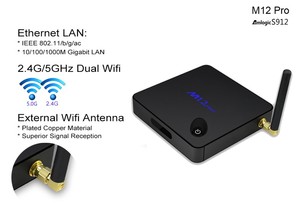 Canales de tv en vivo de streaming envío 2 gb m12 pro s912 smart tv box tv box s912 - Product Image 5
