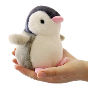 Mainan figur mewah bayi Mini kecil lucu 13cm Pinguin untuk anak-anak dan gigi