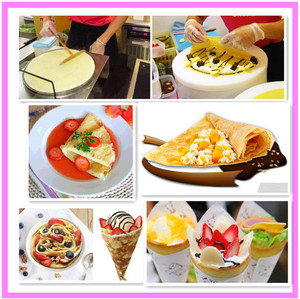 パンケーキ食品エゴクレープメーカー工業用電気クレープ製造機 - Product Image 6