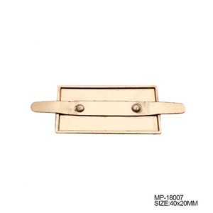 Wholesale Hot Selling Handmade Gold Color Custom Handbag Brand logo Metal <strong>Tags</strong> for <strong>Bag</strong> - Product Image 3