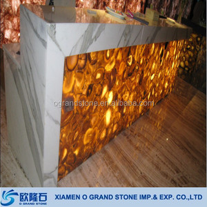 đèn nền đánh bóng vàng giả tấm đá mã não tấm trang trí - Product Image 2